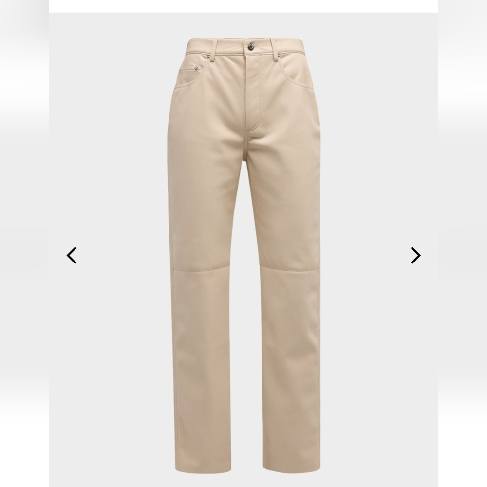 Nanushka Vinni Straight-Leg Vegan Leather Pants